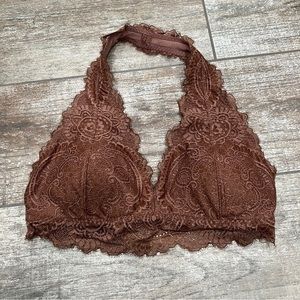 Gilly Hicks | Nespresso Brown Padded Sports Bra NWT